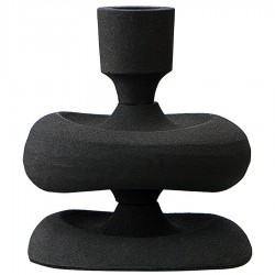 Подсвечник vivlend, 12 см, черный