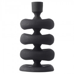 Подсвечник vivlend, 22 см, черный