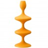 Подсвечник vivlend, 29 см, оранжевый