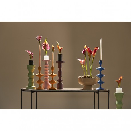 Подсвечник vivlend, 29 см, оранжевый