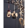 Набор елочных украшений из фетра felts mood из коллекции new year essential, 4 шт.