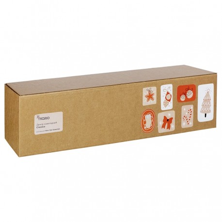 Декор новогодний classics из джута и гофрированного картона из коллекции new year essential, 41,5 см