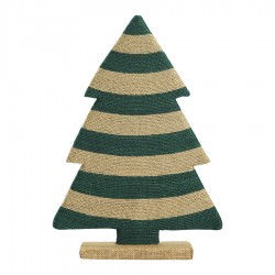 Декор новогодний trendy stripes из джута и гофрированного картона из коллекции new year essential, 39 см