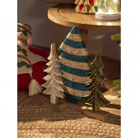 Декор новогодний trendy stripes из джута и гофрированного картона из коллекции new year essential, 39 см