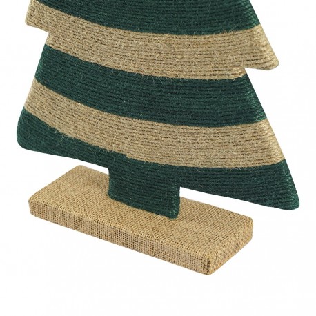 Декор новогодний trendy stripes из джута и гофрированного картона из коллекции new year essential, 39 см