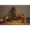 Набор елочных шаров funky stripes из джута и картона из коллекции new year essential, 4 шт.