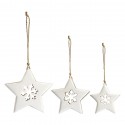 Набор елочных украшений winter stars из коллекции new year essential, 3 шт.