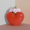 Ваза для цветов love, 15,5 см, красная