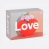 Ваза для цветов love, 15,5 см, красная