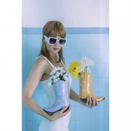 Ваза для цветов rodeo, 22,5 см, желтая