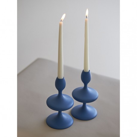 Подсвечник vivlend, 20 см, синий