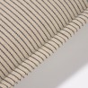 Чехол для подушки Aleria хлопок в коричнево-белую полоску 60 x 60 cm