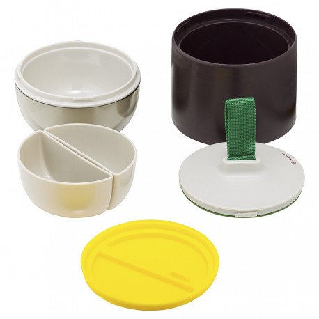 Ланч-бокс meals, 800 мл, темно-сливовый/светло-серый