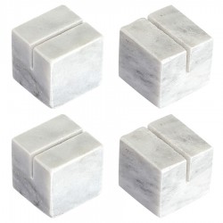 Набор держателей для именных карт marm, белый мрамор, 4 шт.