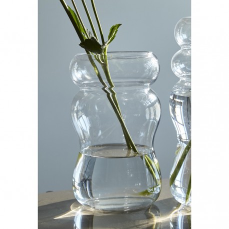 Ваза swell, 22 см, прозрачная