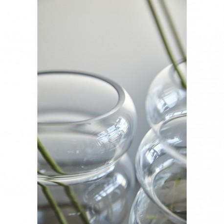 Ваза swell, 22 см, прозрачная