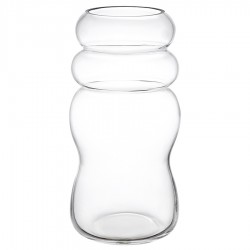 Ваза swell, 27 см, прозрачная