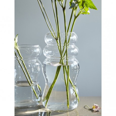 Ваза swell, 27 см, прозрачная