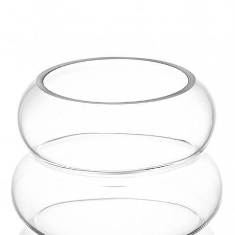 Ваза swell, 27 см, прозрачная