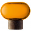Ваза oblate, 13,5 см, янтарь/орех