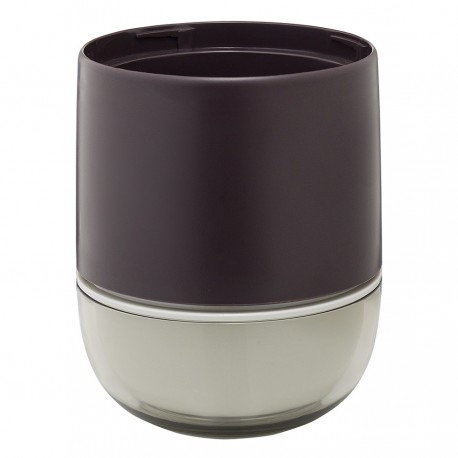 Ланч-бокс meals, 800 мл, темно-сливовый/светло-серый