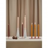 Набор из двух свечей бежево-розового цвета из коллекции edge, 24,5 см