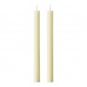Набор из двух свечей молочно-белого цвета из коллекции edge, 24,5 см