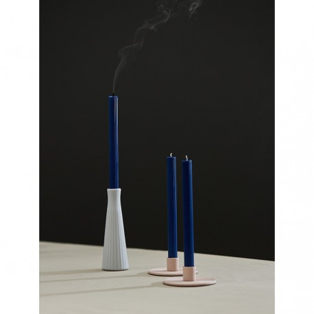 Набор из двух свечей синего цвета из коллекции edge, 24,5 см