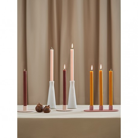 Набор из двух свечей цвета карри из коллекции edge, 24,5 см