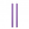 Набор из двух свечей цвета лаванды из коллекции edge, 24,5 см