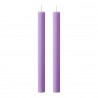 Набор из двух свечей цвета лаванды из коллекции edge, 24,5 см