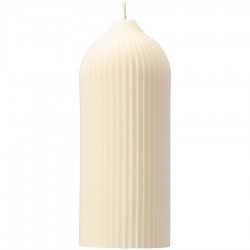 Свеча декоративная молочно-белого цвета из коллекции edge, 16,5 см