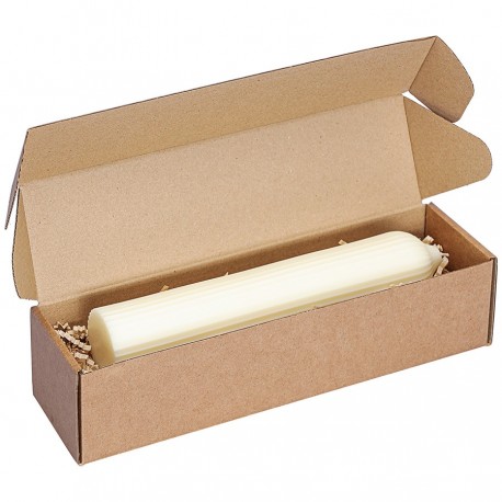 Свеча декоративная молочно-белого цвета из коллекции edge, 25,5 см