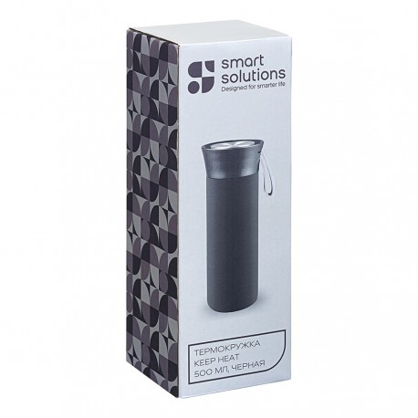 Термокружка keep heat, 500 мл, черная