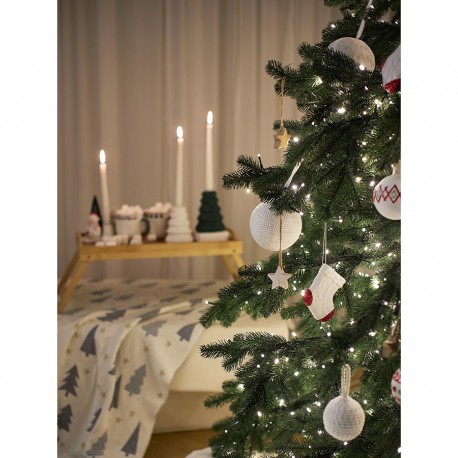 Набор ёлочных украшений fluffy white из коллекции new year essential, 3 шт.