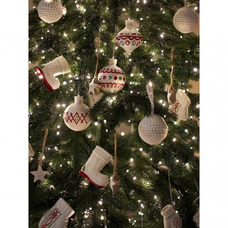 Набор ёлочных украшений fluffy white из коллекции new year essential, 3 шт.