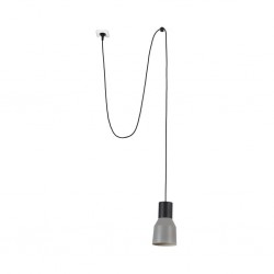 Серый подвесной светильник Kombo Ø120 с вилкой