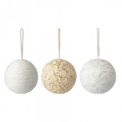 Набор ёлочных украшений white elegance коллекции new year essential, 3 шт.