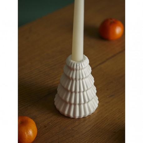 Подсвечник nordic mood белого цвета из коллекции new year essential, 11,5 см