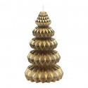 Свеча декоративная origami золотого цвета из коллекции new year essential, 19 см