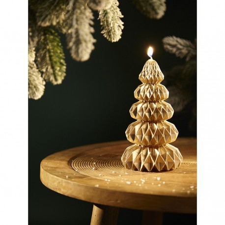 Свеча декоративная origami золотого цвета из коллекции new year essential, 19 см