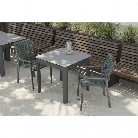 Стол обеденный leif, 80х80 см, темно-серый