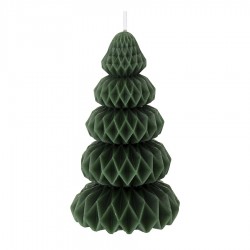 Свеча декоративная origami зеленого цвета из коллекции new year essential, 19 см