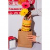 Ваза для цветов fast food, burger, 18 см