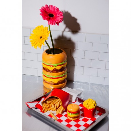 Ваза для цветов fast food, burger, 18 см
