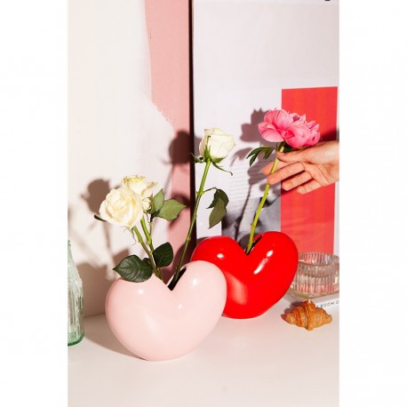 Ваза для цветов love, 15,5 см, светло-розовая