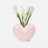 Ваза для цветов love, 15,5 см, светло-розовая