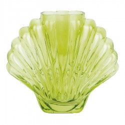 Ваза для цветов seashell, 18,5 см, зеленая