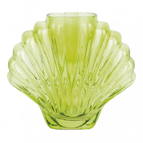 Ваза для цветов seashell, 18,5 см, зеленая