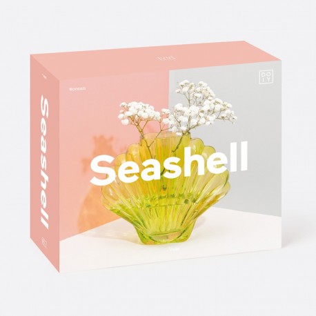 Ваза для цветов seashell, 18,5 см, зеленая